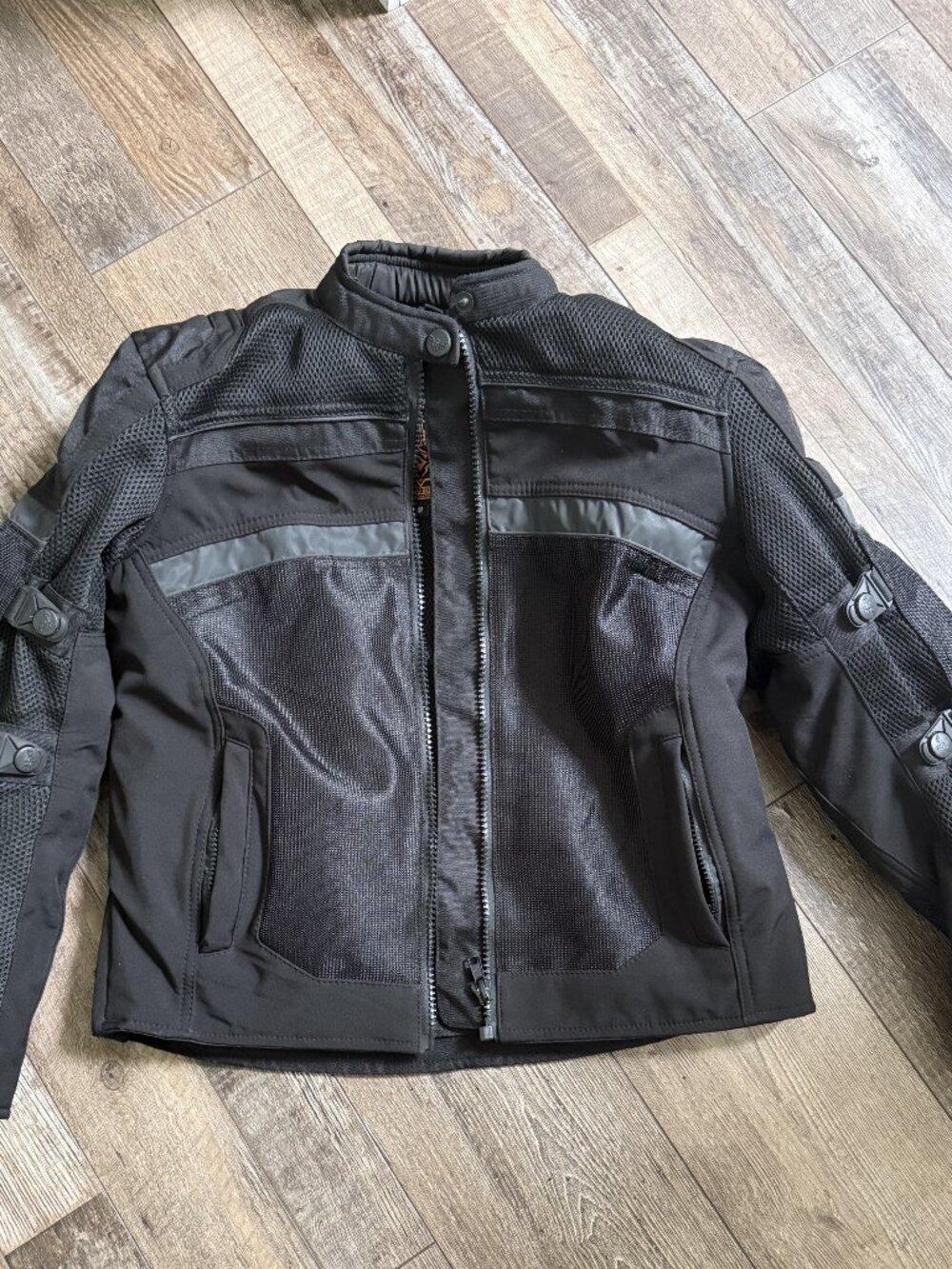 Milwaukee Black Armored Motorcycle Jacket for Women - All Season w/Removable Lin